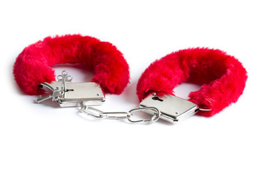 Red handcuffs