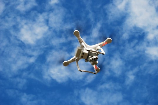 Flying Drone on the Sky