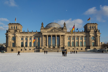 Fototapeta na wymiar Reichstag building (Bundestag) in Berlin, Germany 