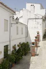 Fototapeta na wymiar Calles del municipio de Alozaina en la provincia de Málaga, Andalucía