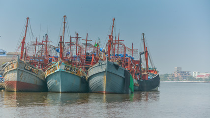 PAK PHANANG SEP 21 2015, fishing vliiage of Pak Phanang is a district of Nakhon Si Thammarat Province, southern Thailand