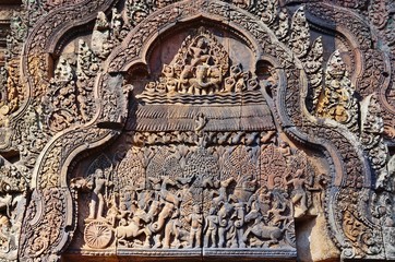 The Banteay Srei (srey) temple near Angkor, Cambodia