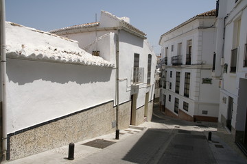 Calles del municipio de Alozaina en la provincia de M&aacute;laga, Andaluc&iacute;a