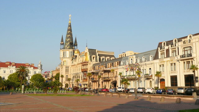 everyday life of batumi city, batum, georgia