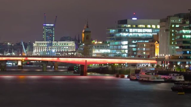 Time-lapse of the London Bridge in London