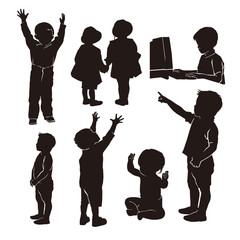 kids silhouette