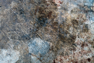 Blood on concrete surface