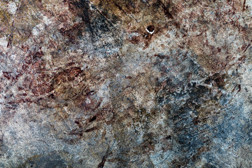 Blood on concrete surface