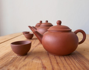 Chinese teapot and teacup