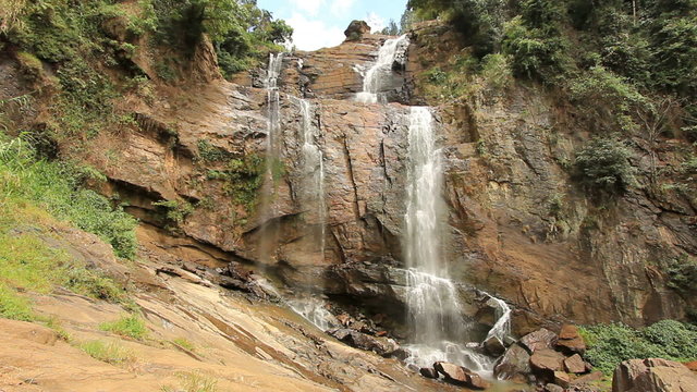 Bambarakanda waterfall, sri lanka