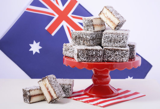 Traditional Australian Lamington Cakes