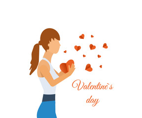 Valentine's day greeting letter. 