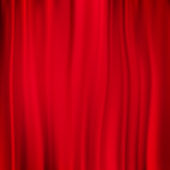 Red curtain background. EPS 10