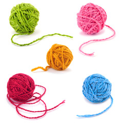Wool yarn balls