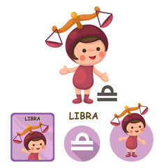 libra vector collection. zodiac signs