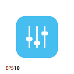 Equalizer icon for web and mobile