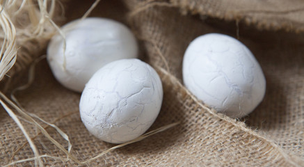 œufs blanc de pâques
