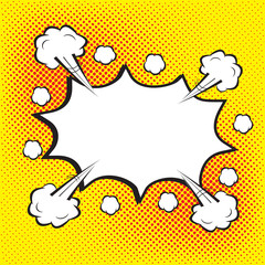 Comic speech bubble, comic background