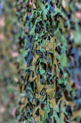 Leaf camouflage net background