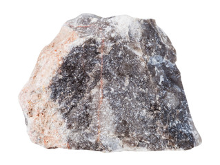 specimen of Limestone mineral stone isolated