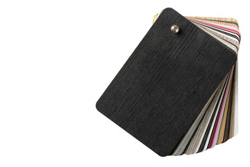 wooden color swatch on white background