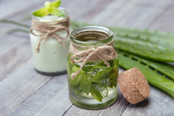 fresh and organic aloe vera for skin care and health