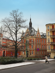 Fototapeta na wymiar houses in Poznan - Poland