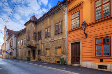 architecture of Zagreb. Croatia.