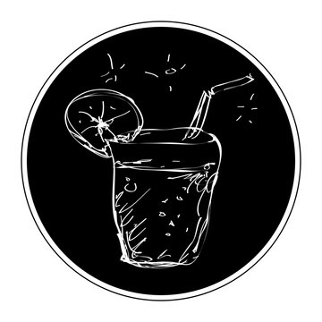 Simple doodle of a cool drink