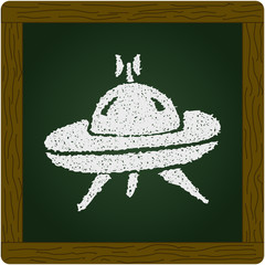 Simple doodle of a spaceship