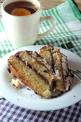 Cake and tea