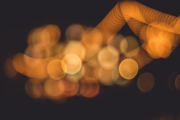 Bokeh night city background with defocused lights