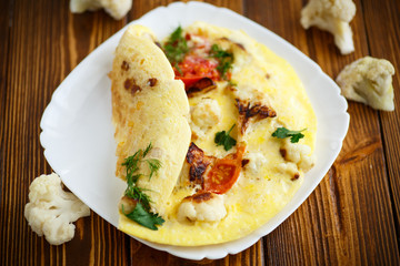 scrambled eggs with cauliflower 