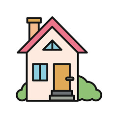 House Icon on White