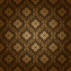 Fototapeta premium Damask seamless floral pattern.