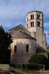 Fototapeta na wymiar Sant Pere de Galligans church in Girona,Catalonia,Spain