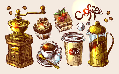 coffee sketch illustration
