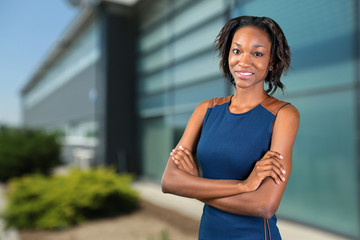 Portrait of beautiful African American businesswoman