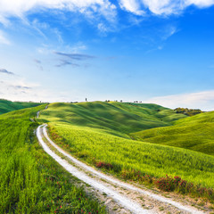 Fototapeta premium Route of the Tuscan countryside