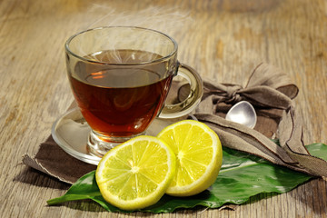 te fumante con limone