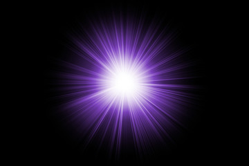purple lighting flare