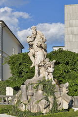 Fototapeta premium Mirabell garden statue in Salzburg, Austria