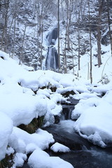 冬の奥入瀬渓流　雲井の滝