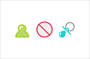 Forbidden conceptual sign: Babys