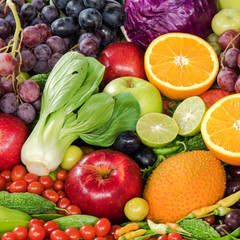 Fresh fruits and vegetables foe heathy