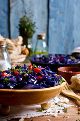 Steamed vegetables with spices