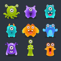 Obraz premium Monsters Lovely Vector Illustration