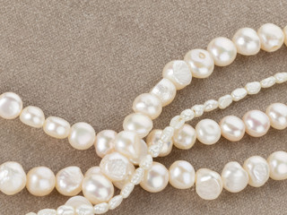beads made of beautiful pearls