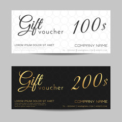 Gift Voucher template - Vector illustration