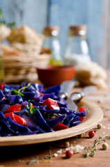 Steamed vegetables with spices